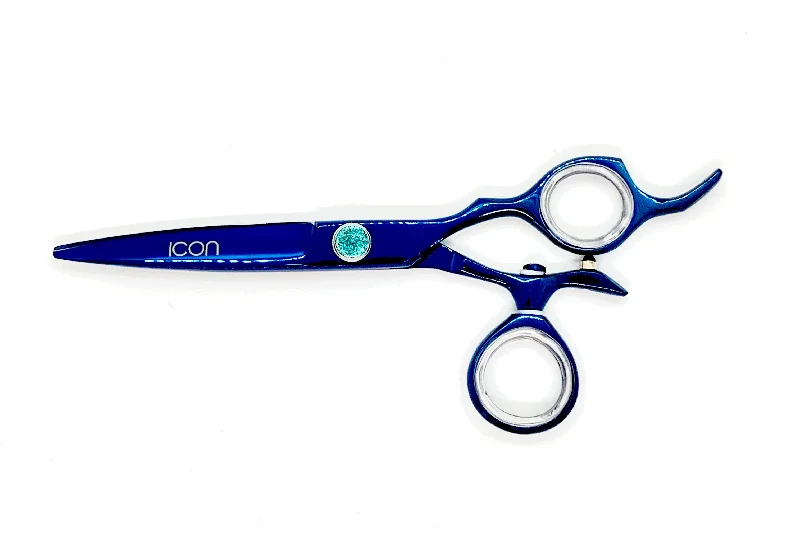 6.0"" ICON Blue Titanium Coated Swivel Shears ICT-125A