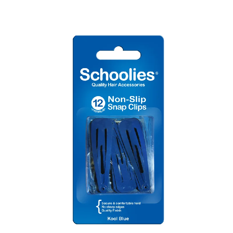 Schoolies Snap Clips 12pc - Kool Blue