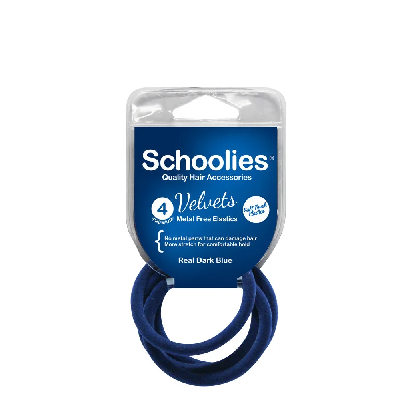 Schoolies Velvets 4pc - Real Dark Blue