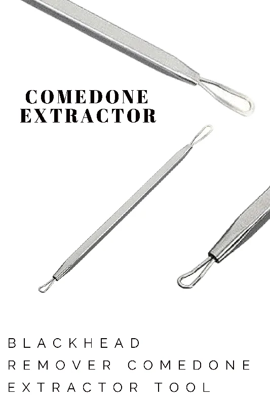 Blackhead Remover Comedone Extractor Tool - Dual Loop Whitehead Blemish Acne Removal - Skin, Facial, Pimple,