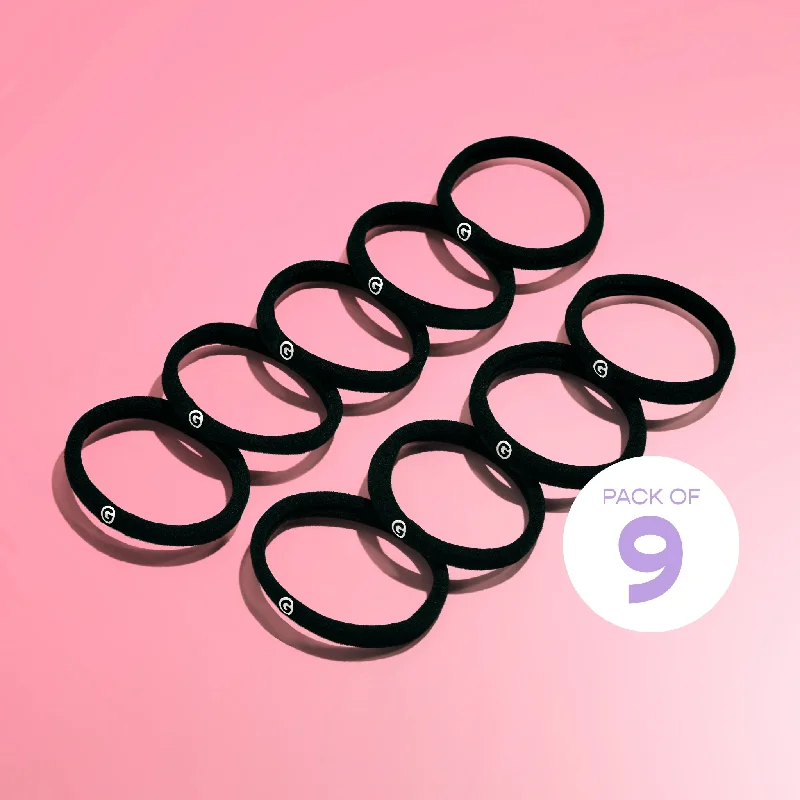 Fine Fit Hair Bands 9PC