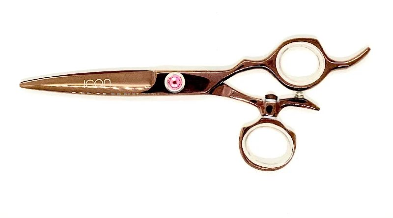 6"" ICON Rose Gold Titanium Swivel Thumb Shears ICT-125A