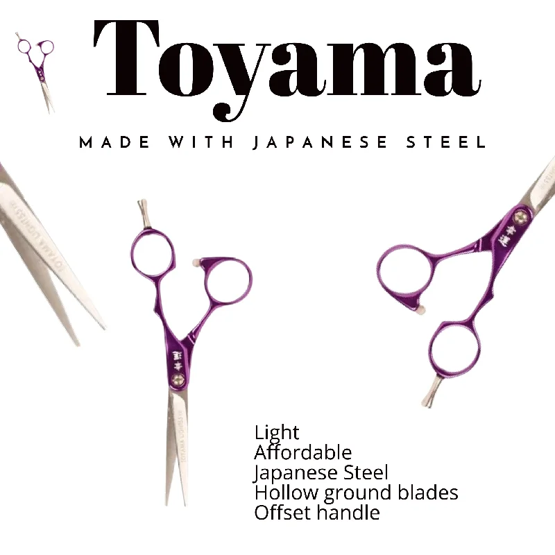 Toyama Light XB Scissor Purple  (5.5"")- Made with Japanese Steel