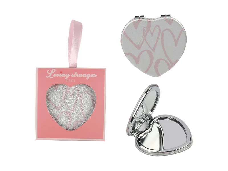 Miniso Pink Romance Series Double-Side Heart Mirror