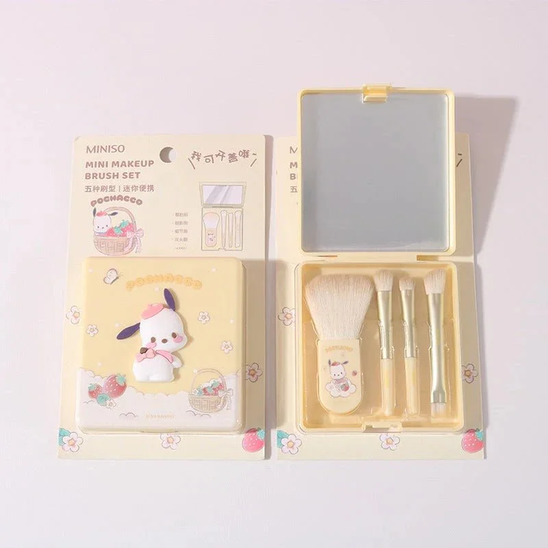 Miniso Sanrio characters Mini Makeup Brush Set Pochacco