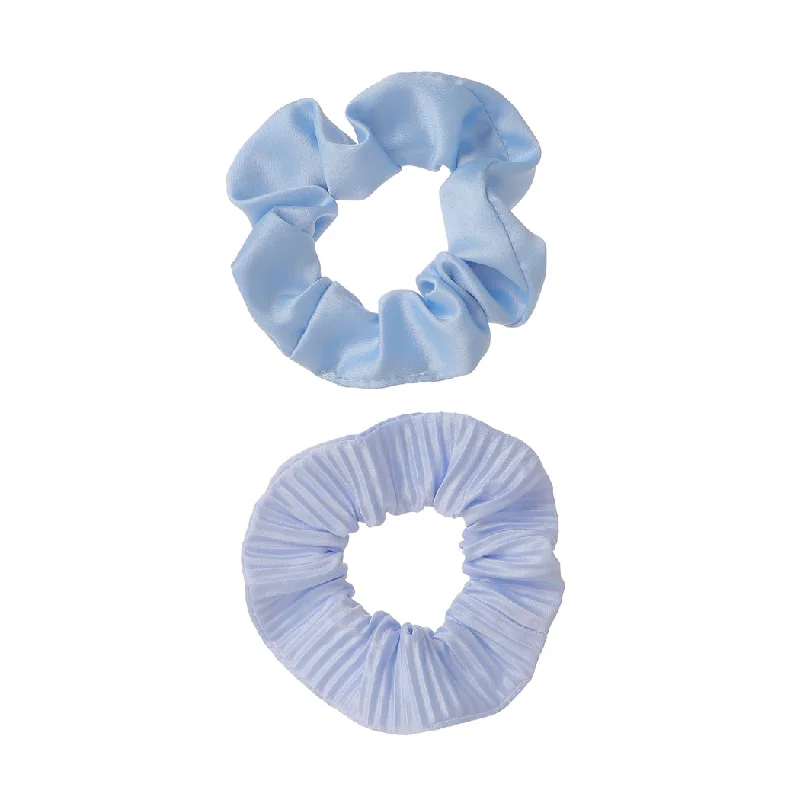 Miniso Satiny Hair Scrunchies (Blue, 2 pcs)