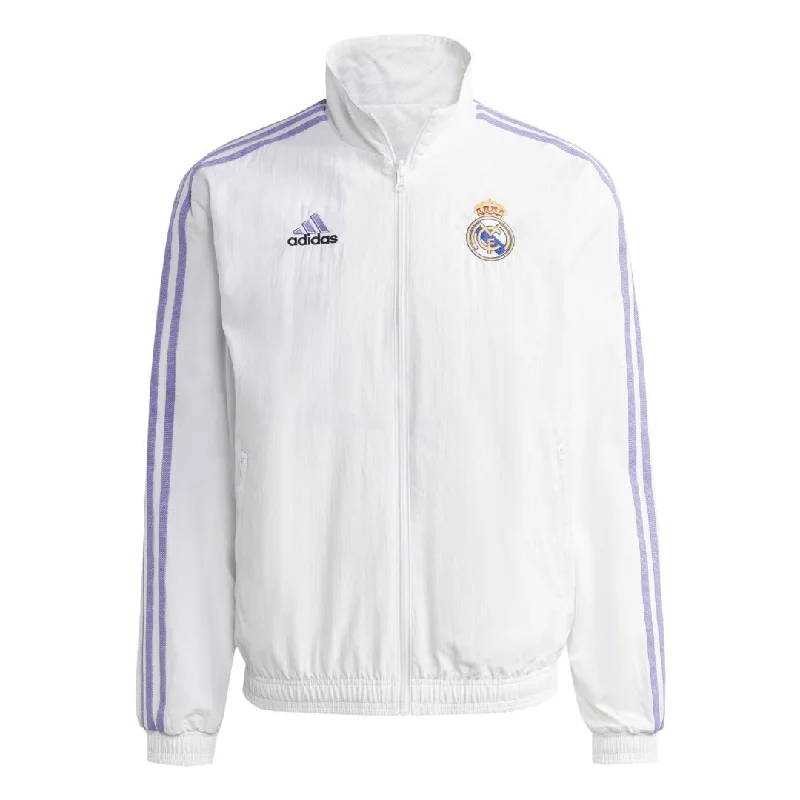 Layered Men's Vestsadidas - Men's Real Madrid Anthem Reversible Jacket (HT6458)